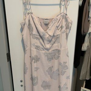 Aritzia Wilfred Fable Dress (Silver sage)